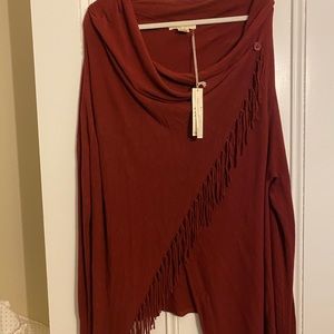 Super soft sweater shawl.